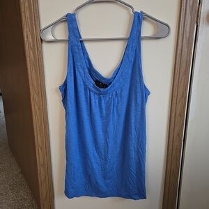 Marble Designer Womens Classic Blue Flowy Sleeveless Tank Top Size XL NWOT EX!